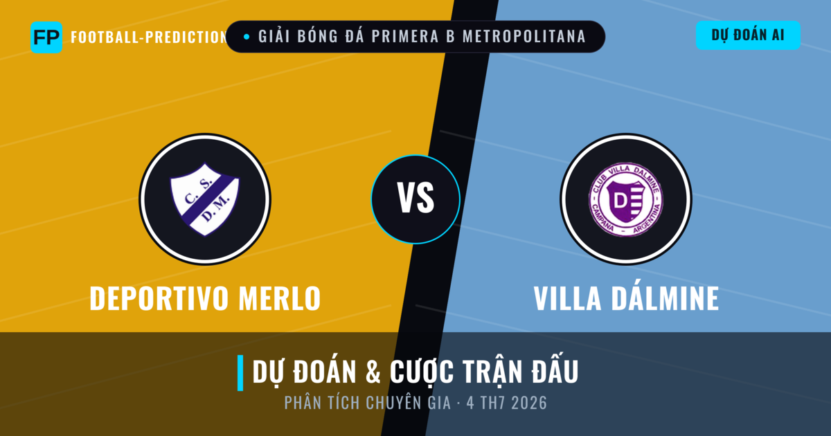 Deportivo Merlo vs Villa Dálmine — dự đoán và xem trước trận đấu
