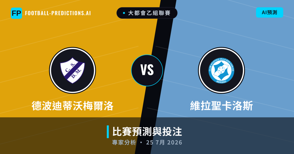 德波迪蒂沃梅爾洛 vs 維拉聖卡洛斯 — 比赛预测和前瞻