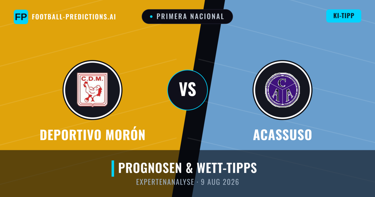 Deportivo Morón vs Acassuso — Prognose und Spielvorschau
