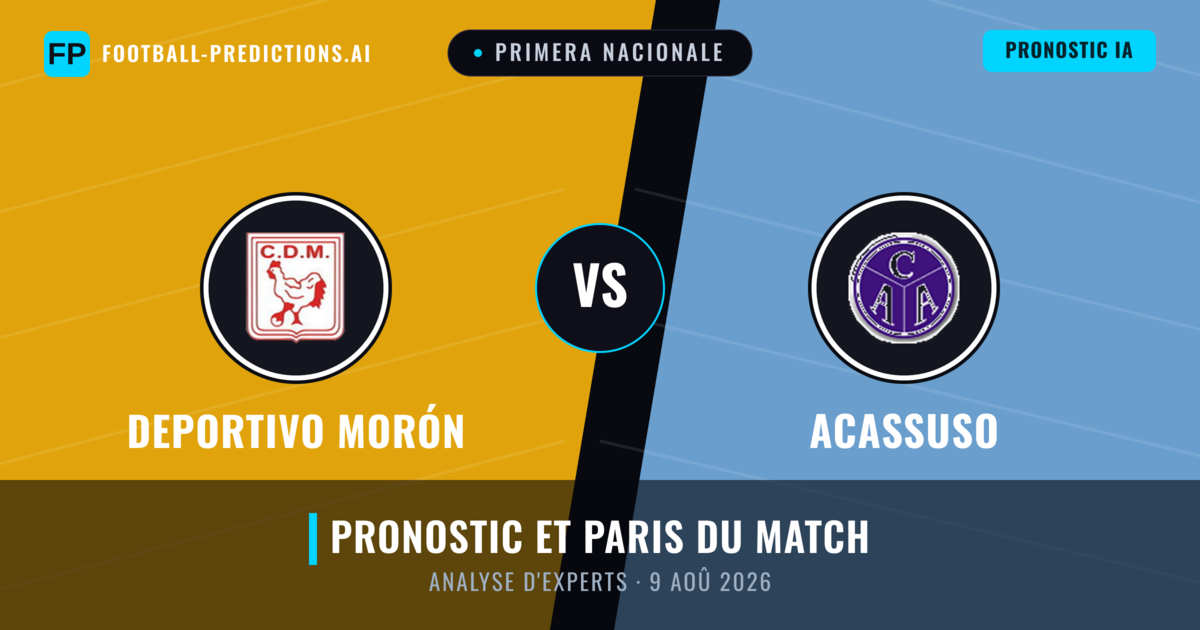 Deportivo Morón vs Acassuso — pronostic et avant-match