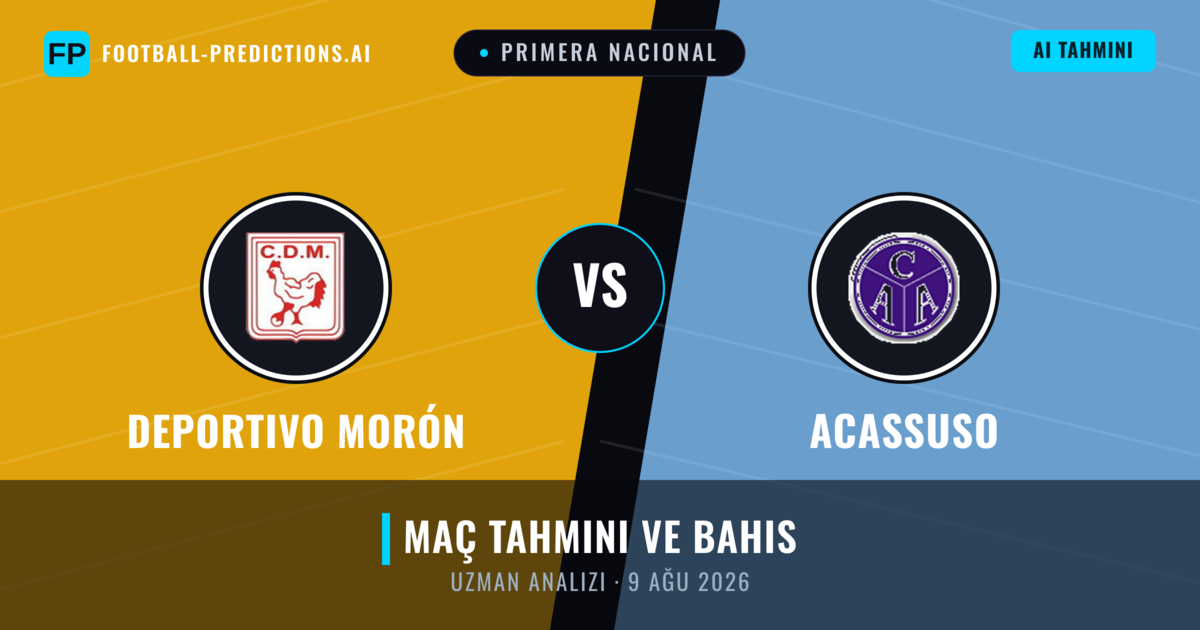 Deportivo Morón - Acassuso — maç tahmini ve önizleme
