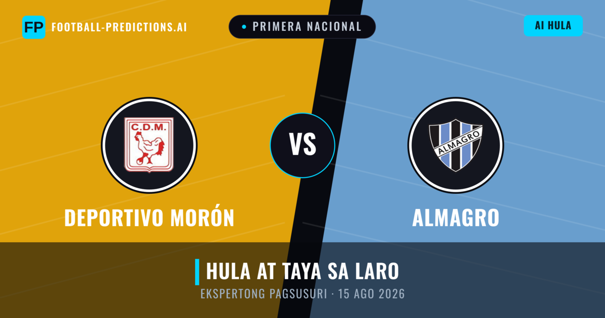 Deportivo Morón vs Almagro — hula at preview ng laban