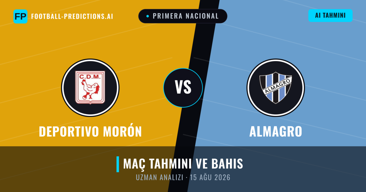 Deportivo Morón - Almagro — maç tahmini ve önizleme