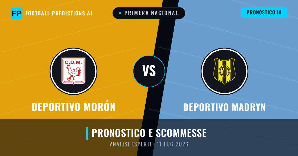 Deportivo Morón vs Deportivo Madryn — pronostico e anteprima del match