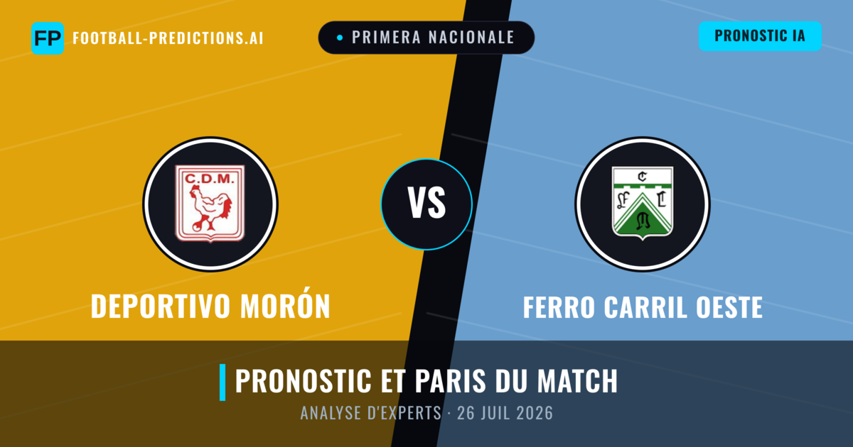 Deportivo Morón vs Ferro Carril Oeste — pronostic et avant-match