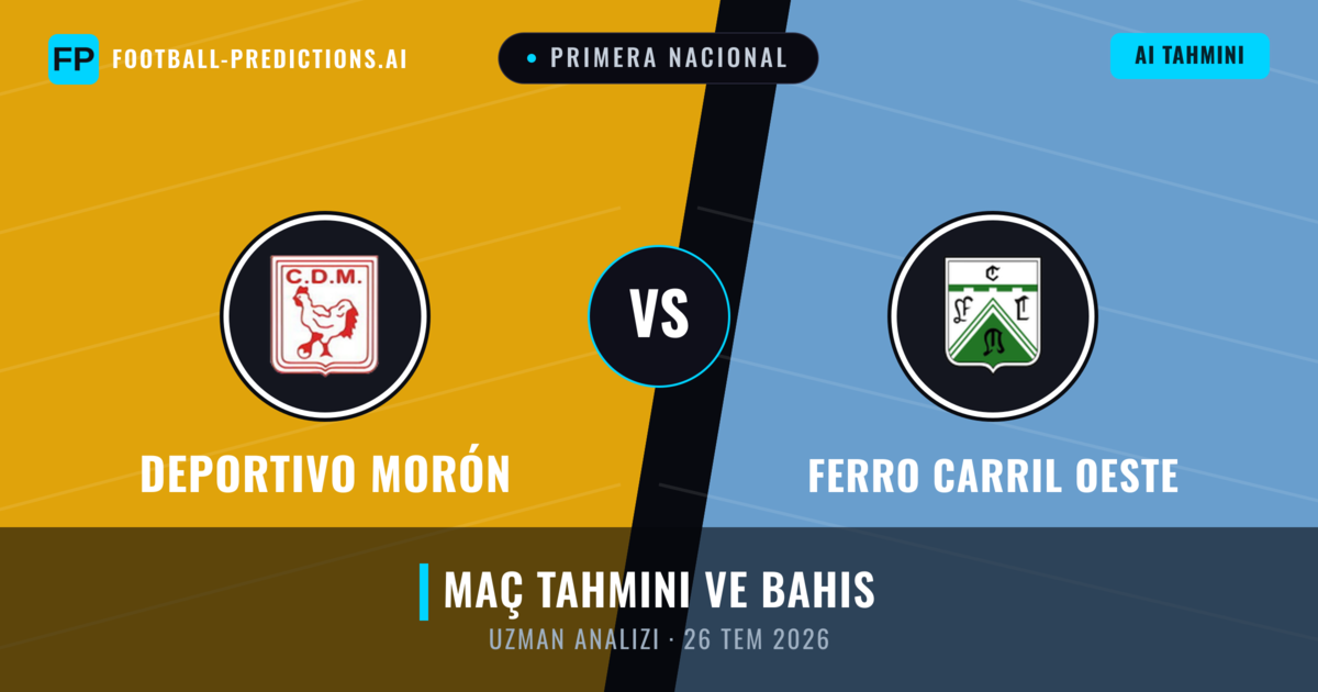 Deportivo Morón - Ferro Carril Oeste — maç tahmini ve önizleme
