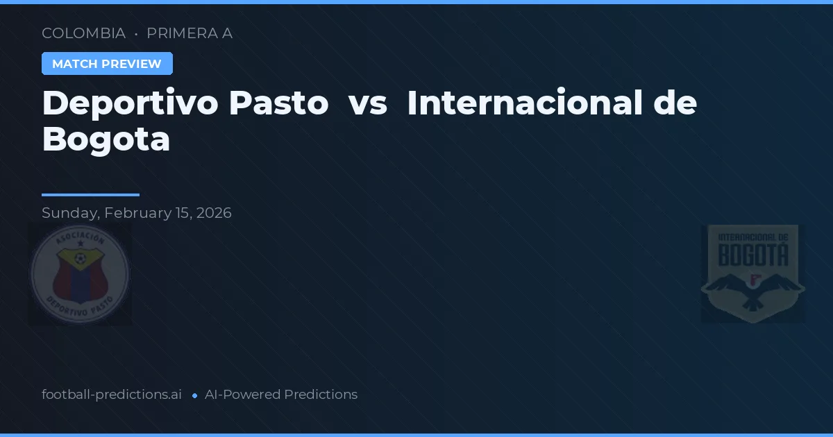 Deportivo Pasto vs Internacional de Bogotá — hula at preview ng laban