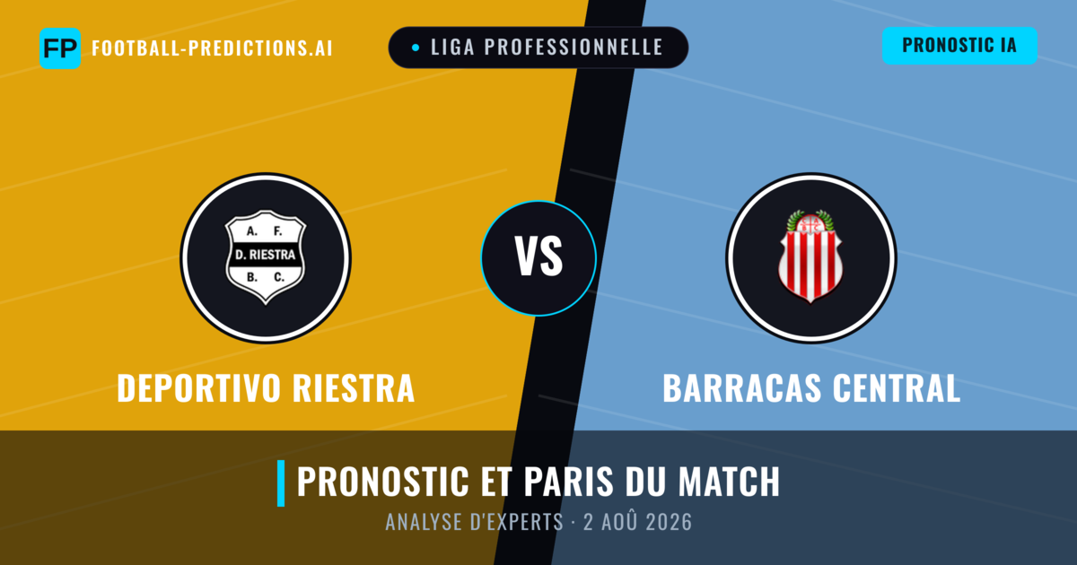 Deportivo Riestra vs Barracas Central — pronostic et avant-match