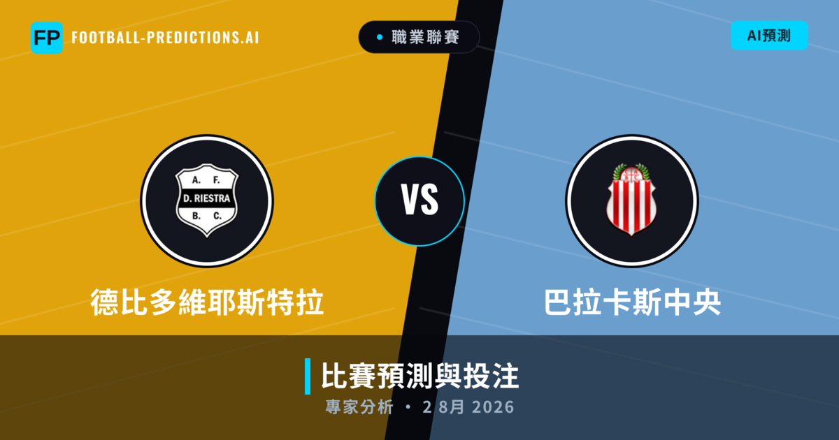 德比多維耶斯特拉 vs 巴拉卡斯中央 — 比赛预测和前瞻