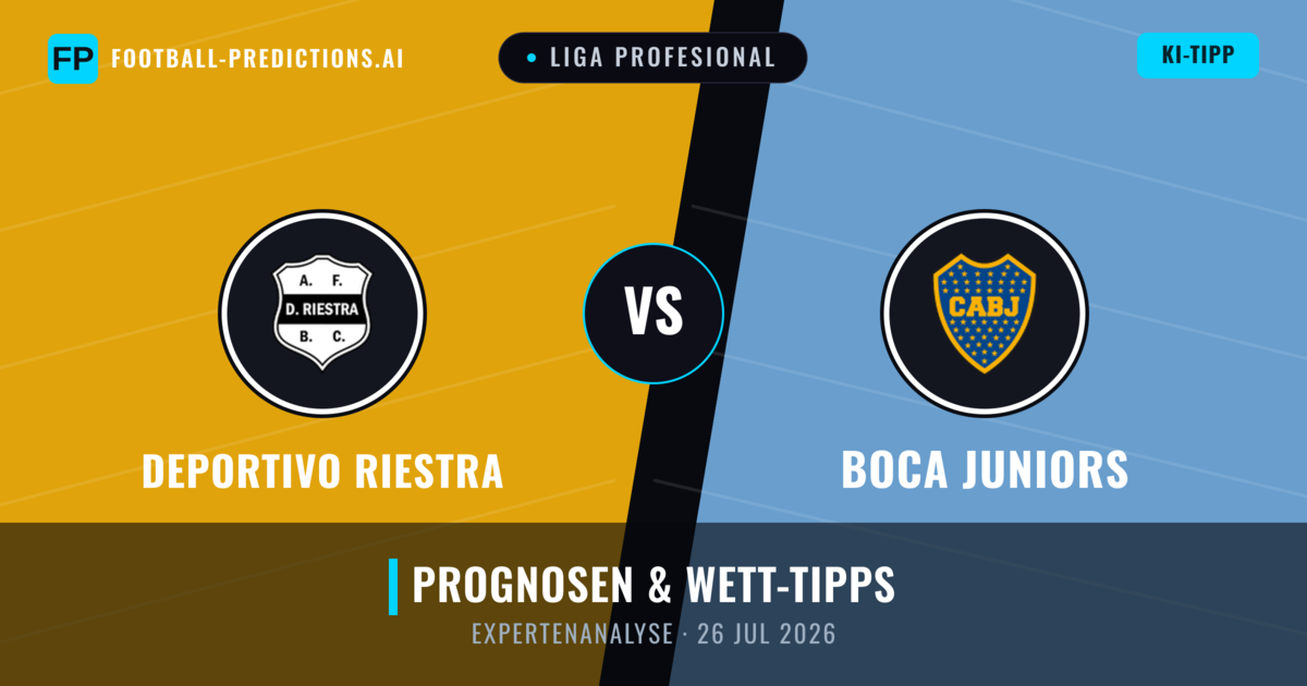 Deportivo Riestra vs Boca Juniors — Prognose und Spielvorschau