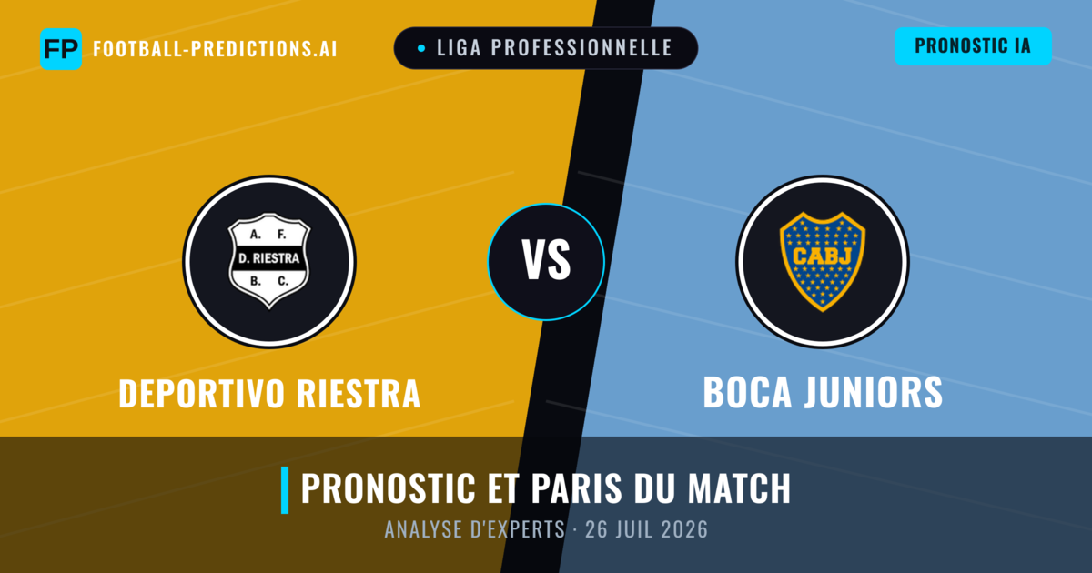 Deportivo Riestra vs Boca Juniors — pronostic et avant-match