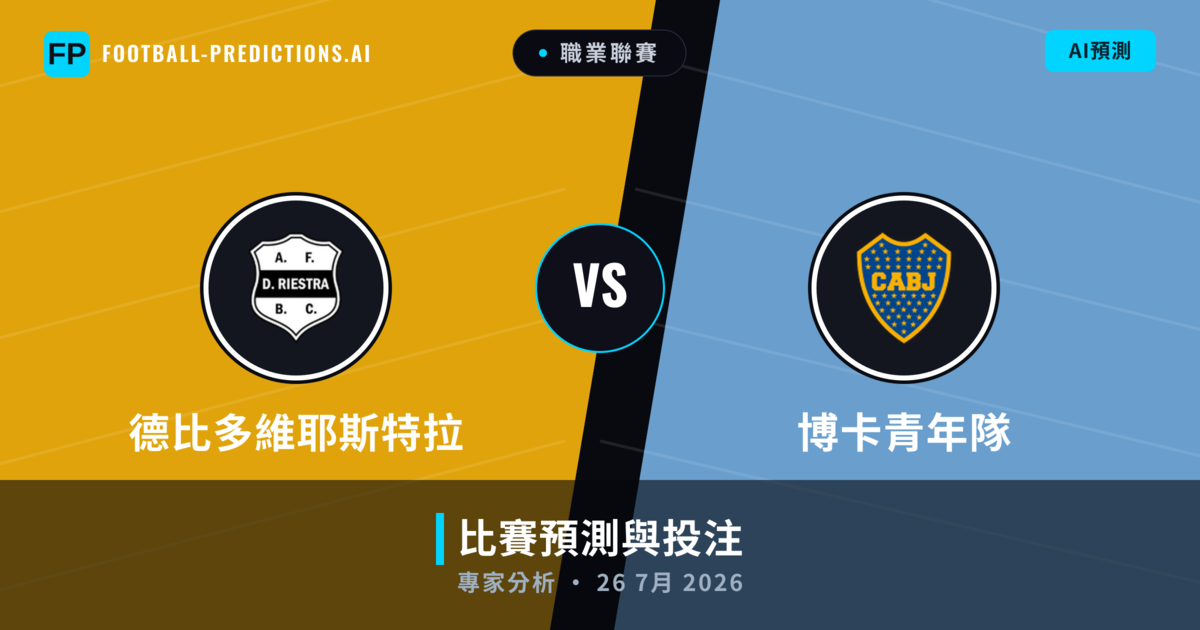 德比多維耶斯特拉 vs 博卡青年隊 — 比赛预测和前瞻