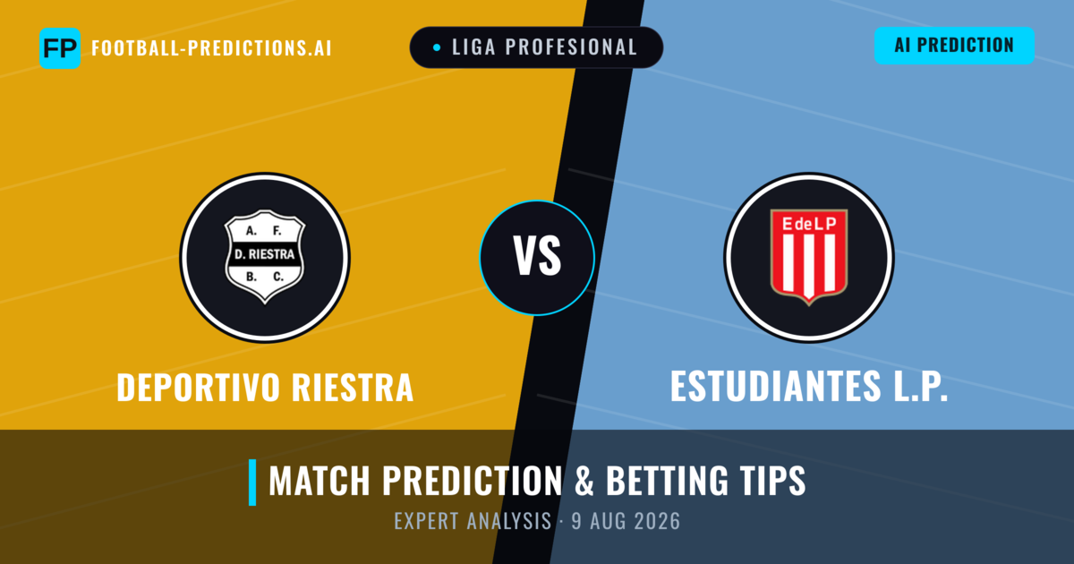 Deportivo Riestra vs Estudiantes L.P. — match prediction & preview