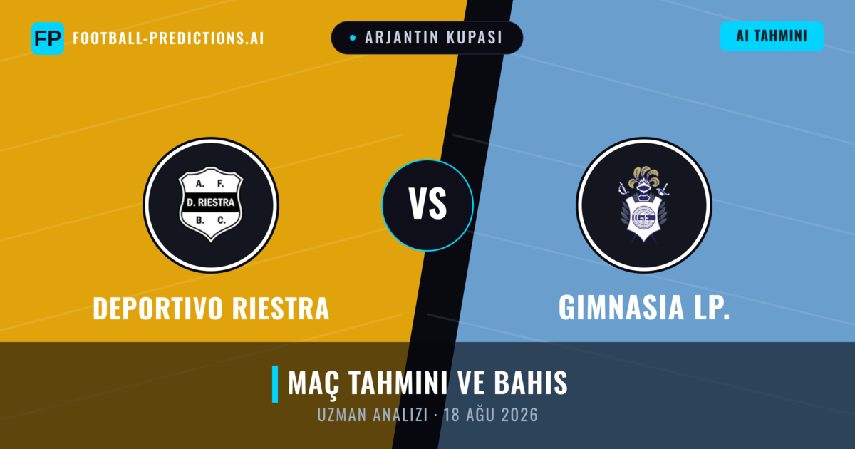 Deportivo Riestra - Gimnasia LP. — maç tahmini ve önizleme