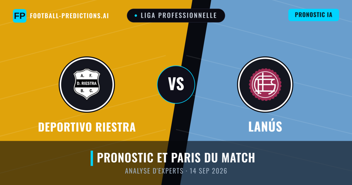 Deportivo Riestra vs Lanús — pronostic et avant-match