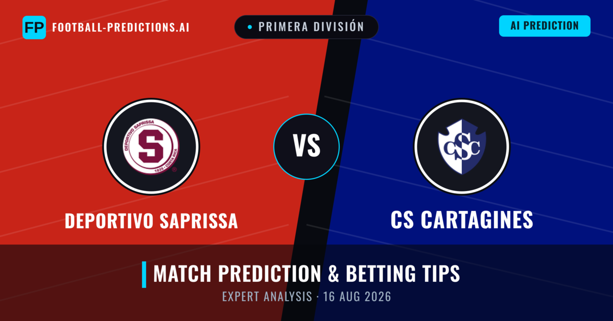 Deportivo Saprissa vs CS Cartagines — match prediction & preview