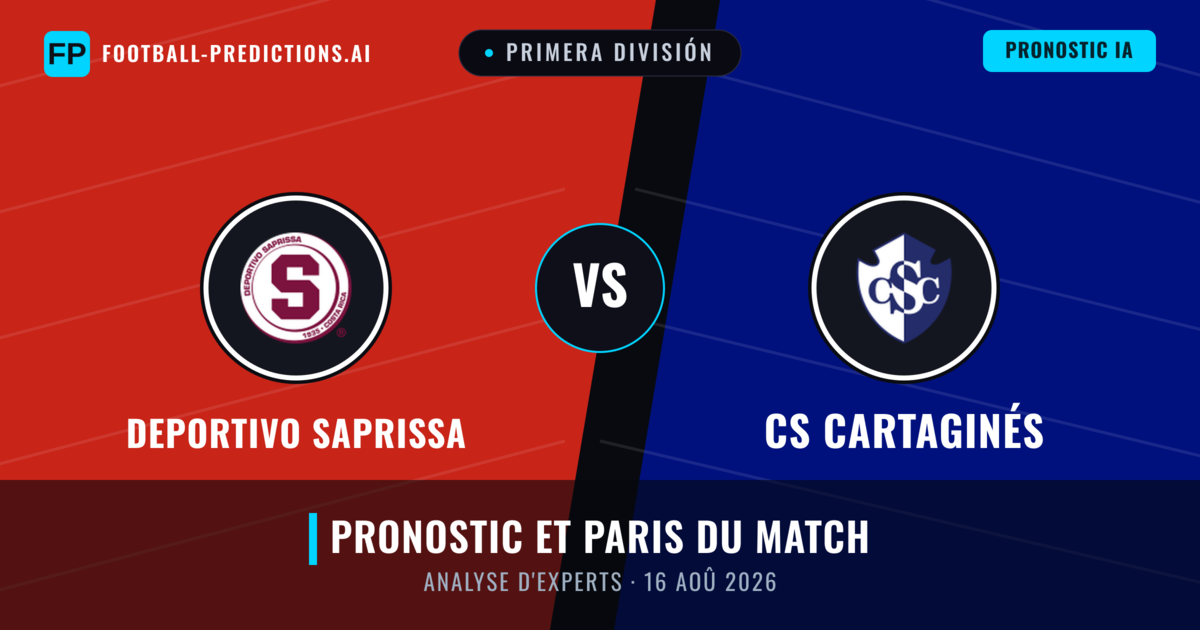 Deportivo Saprissa vs CS Cartaginés — pronostic et avant-match