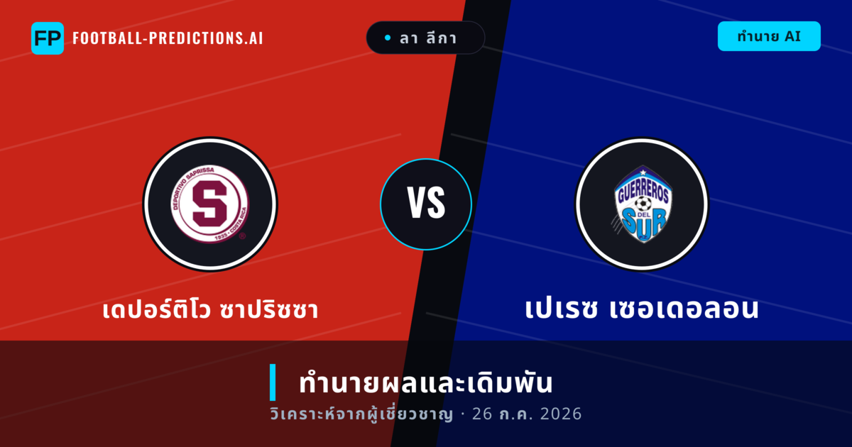 เดปอร์ติโว ซาปริซซา พบ เปเรซ เซอเดอลอน — ทำนายผลและพรีวิวการแข่งขัน