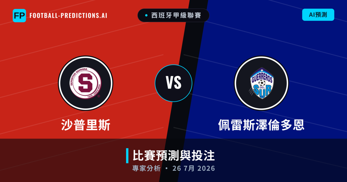 沙普里斯 vs 佩雷斯澤倫多恩 — 比赛预测和前瞻