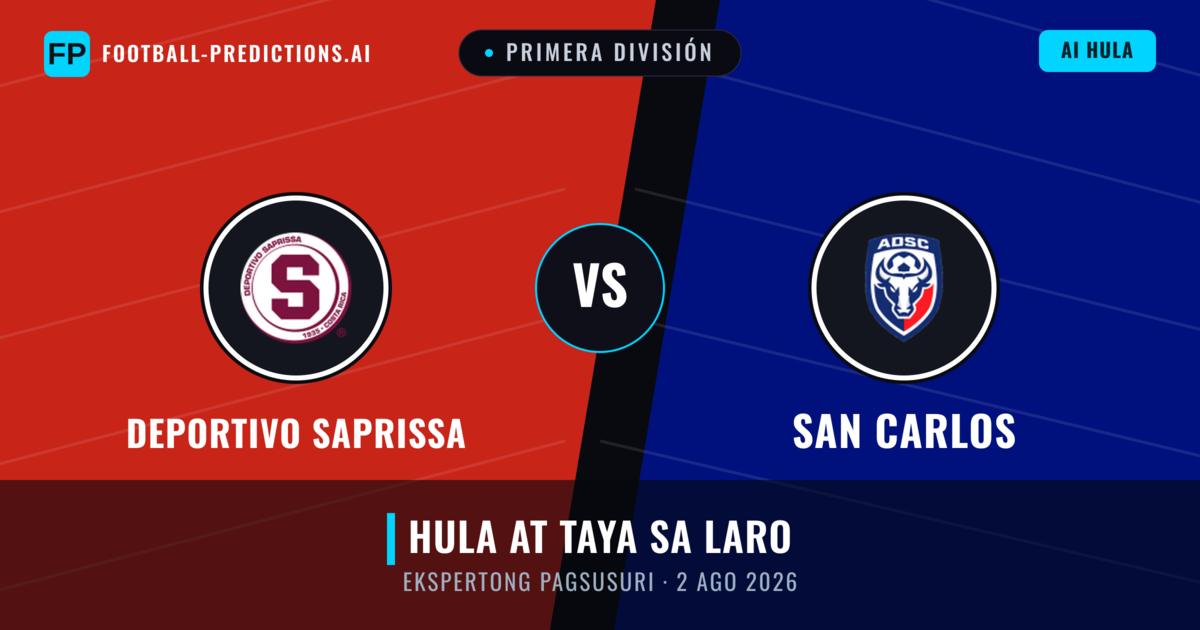 Deportivo Saprissa vs San Carlos — hula at preview ng laban
