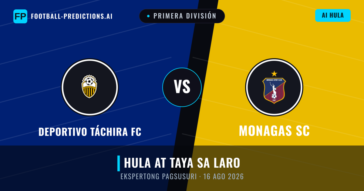 Deportivo Táchira FC vs Monagas SC — hula at preview ng laban
