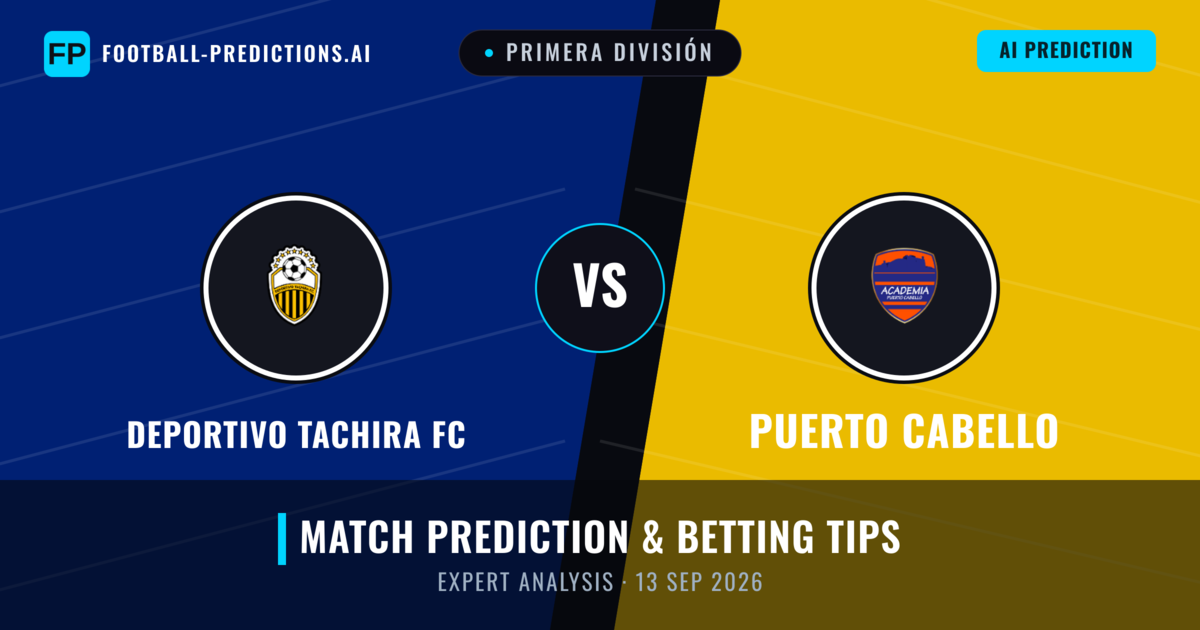 Deportivo Tachira FC vs Puerto Cabello — match prediction & preview