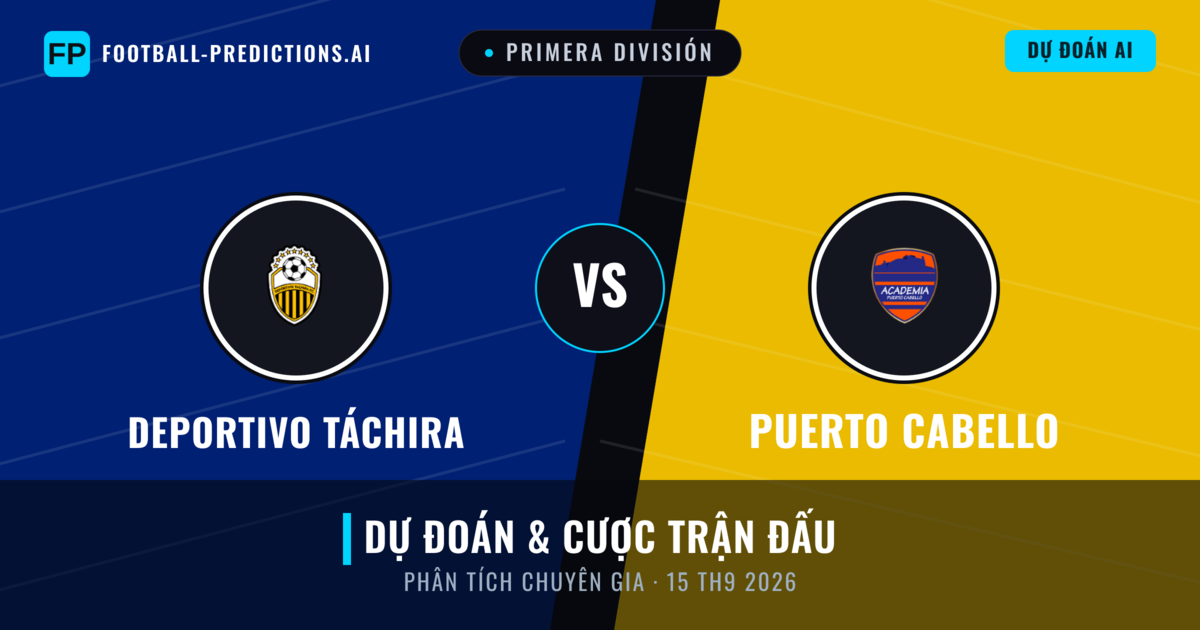 Deportivo Táchira vs Puerto Cabello — dự đoán và xem trước trận đấu