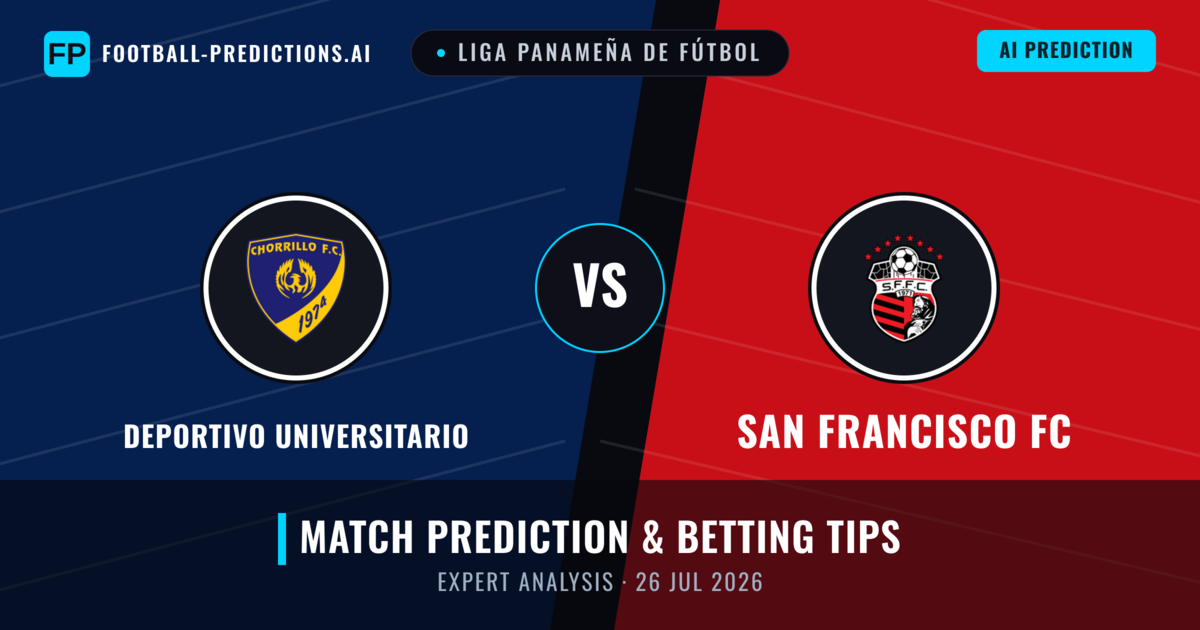 Deportivo Universitario vs San Francisco FC — match prediction & preview