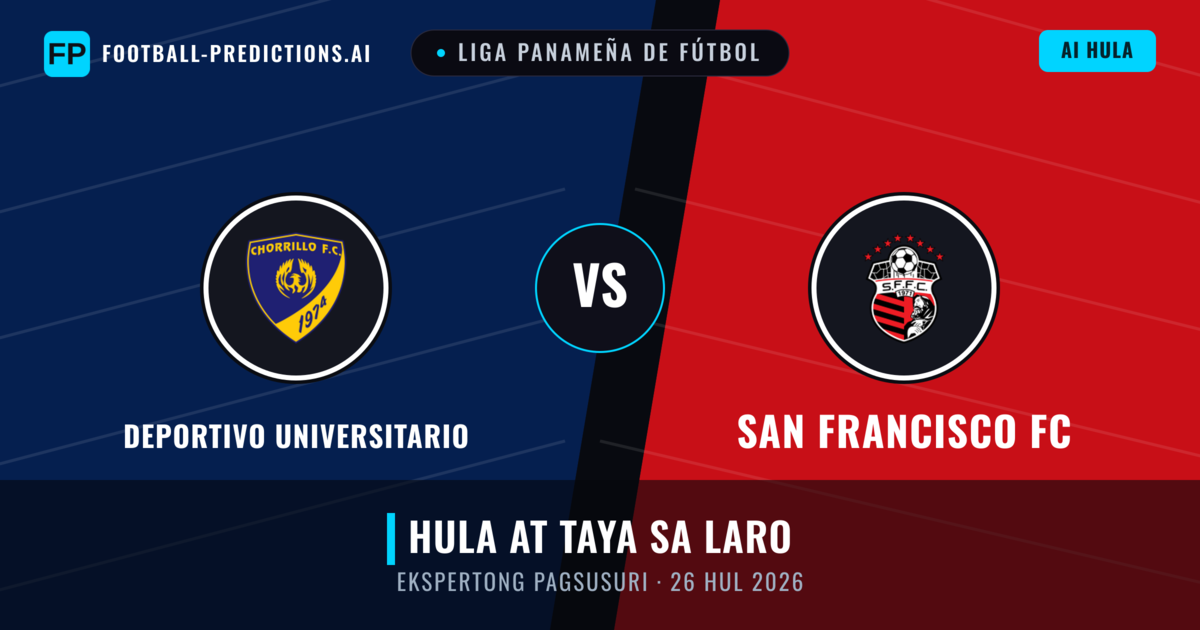 Deportivo Universitario vs San Francisco FC — hula at preview ng laban