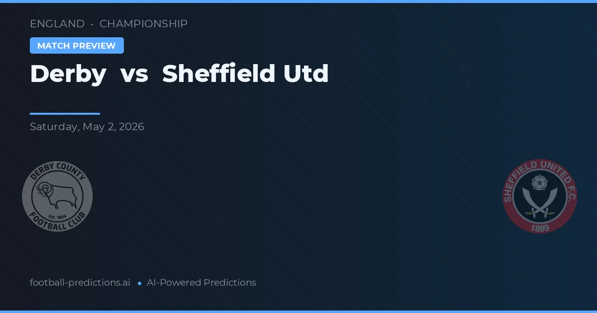 Derby vs Sheffield United — prediksi dan pratinjau pertandingan