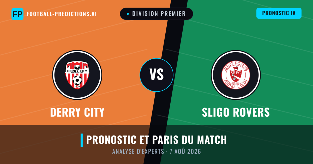 Derry City vs Sligo Rovers — pronostic et avant-match