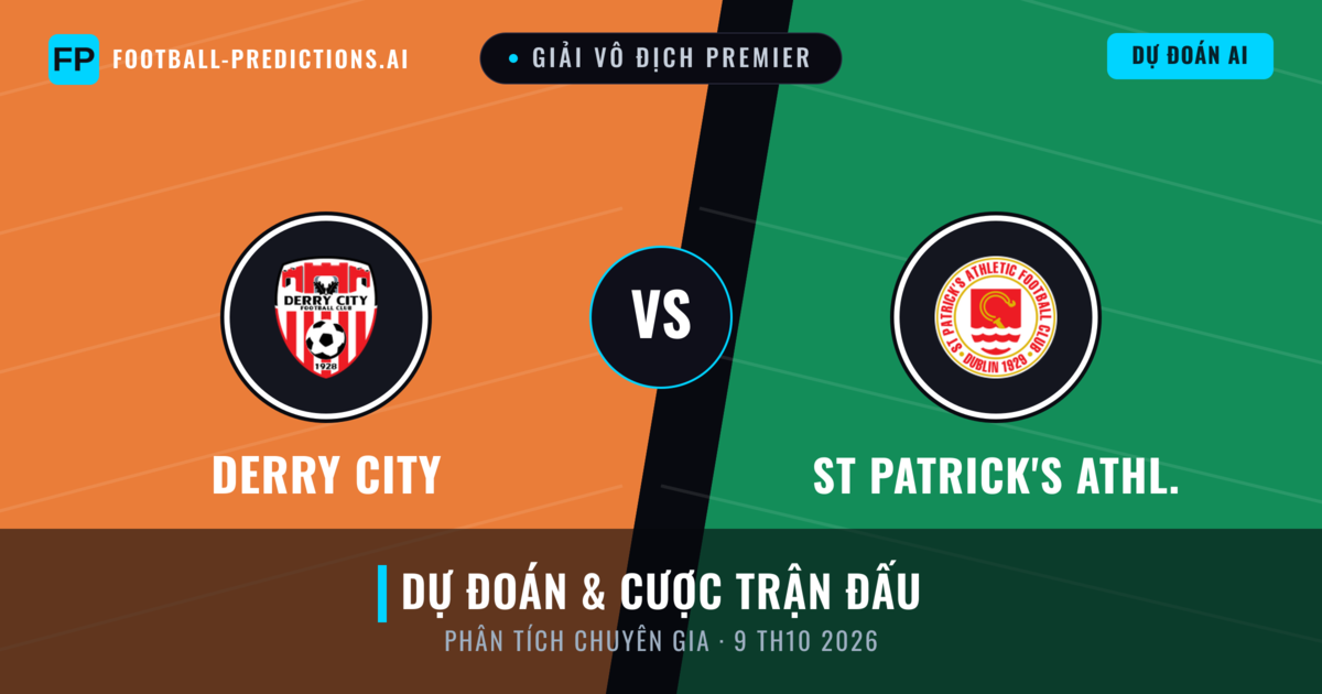 Derry City vs St Patrick's Athl. — dự đoán và xem trước trận đấu