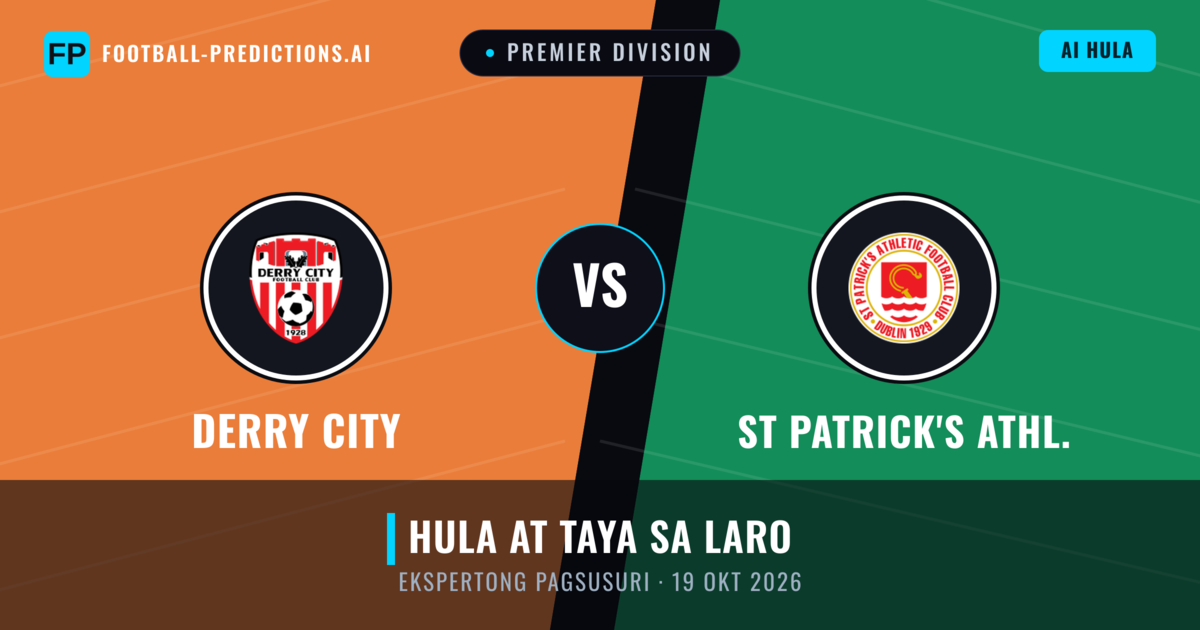 Derry City vs St Patrick's Athl. — hula at preview ng laban