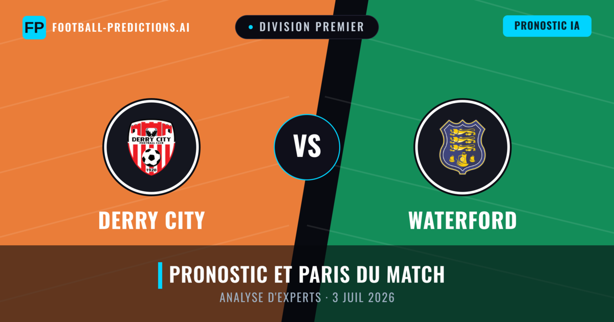 Derry City vs Waterford — pronostic et avant-match