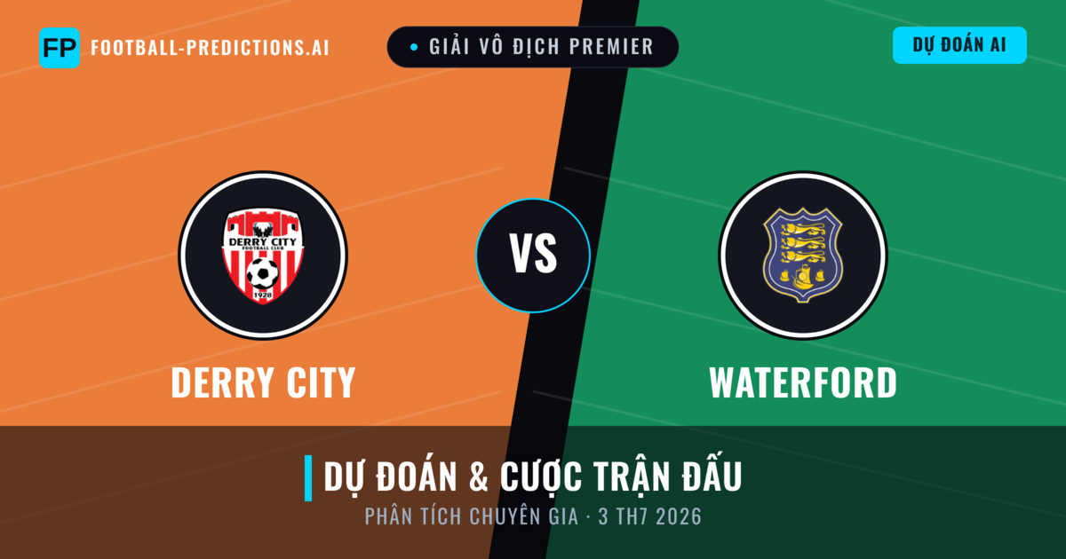 Derry City vs Waterford — dự đoán và xem trước trận đấu