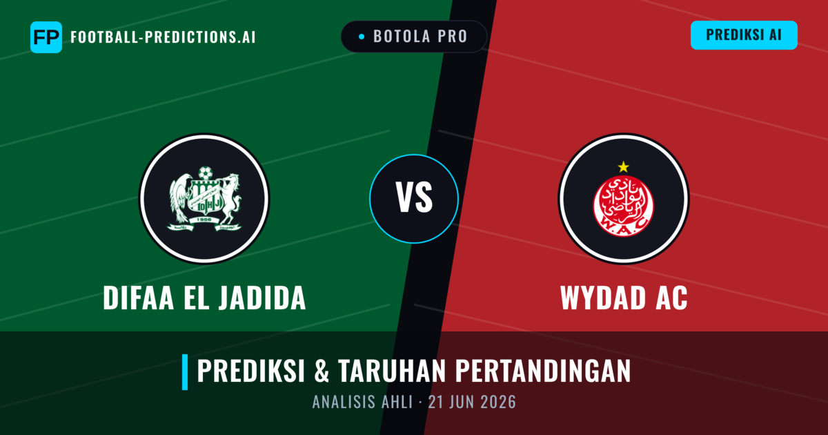 Difaa EL Jadida vs Wydad AC — prediksi dan pratinjau pertandingan
