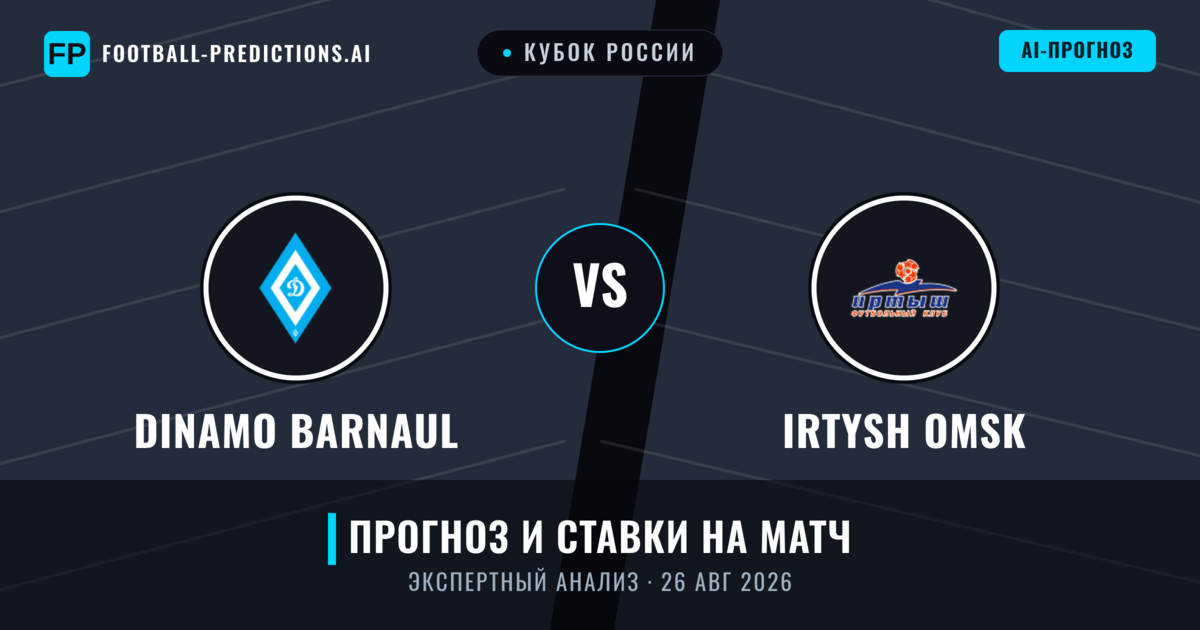 Dinamo Barnaul – Irtysh Omsk — прогноз и превью матча