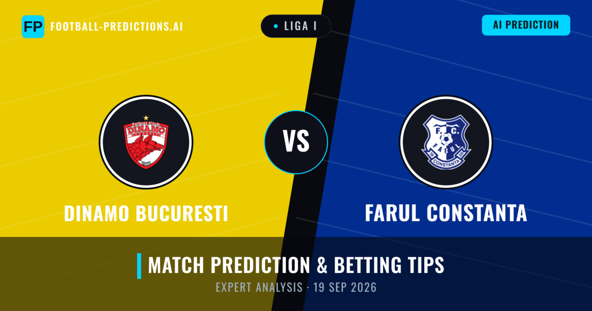 Dinamo Bucuresti vs Farul Constanta — match prediction & preview