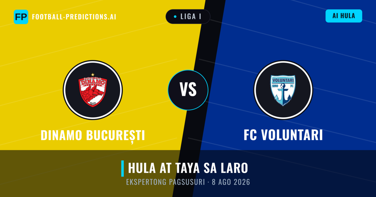Dinamo București vs FC Voluntari — hula at preview ng laban