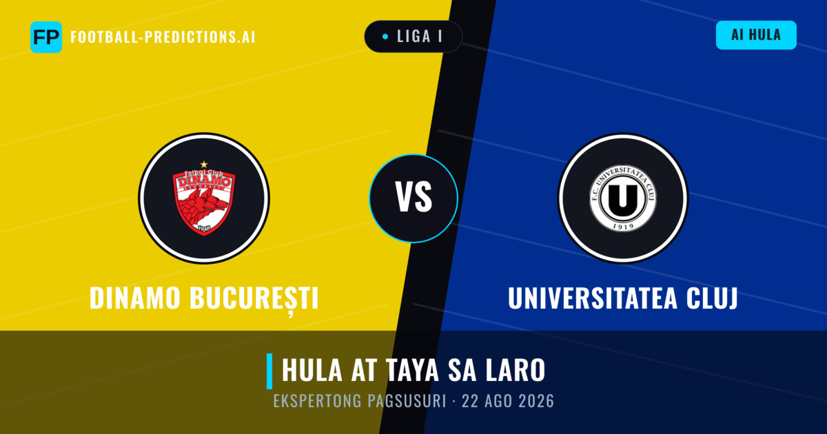 Dinamo București vs Universitatea Cluj — hula at preview ng laban