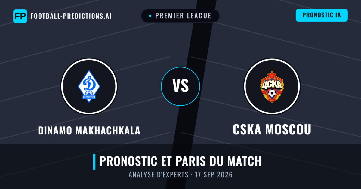 Dinamo Makhachkala vs CSKA Moscou — pronostic et avant-match