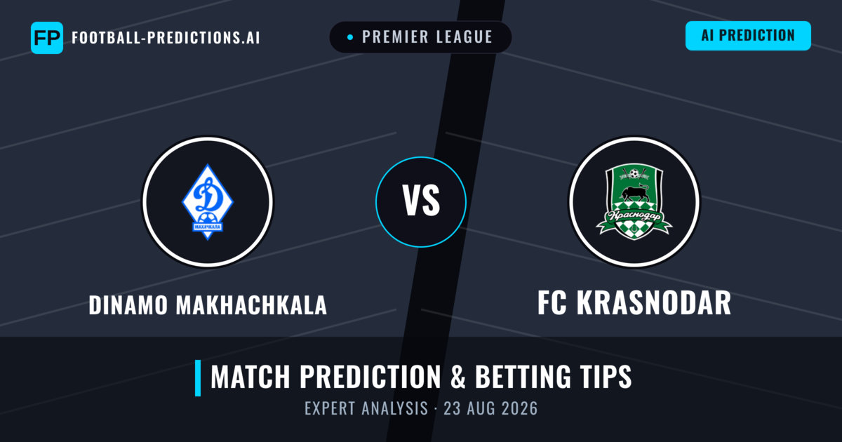 Dinamo Makhachkala vs FC Krasnodar — match prediction & preview