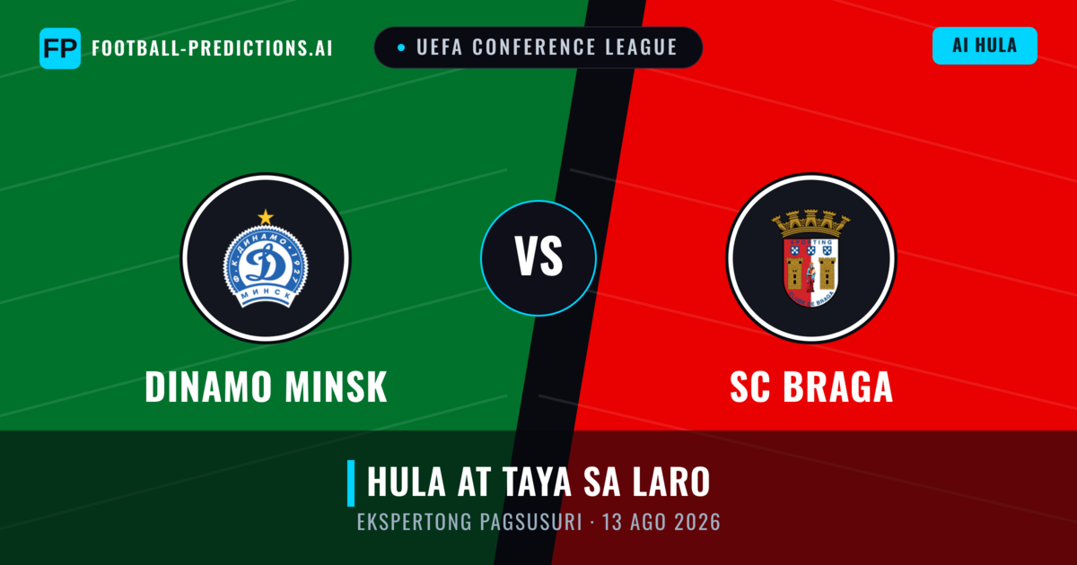 Dinamo Minsk vs SC Braga — hula at preview ng laban