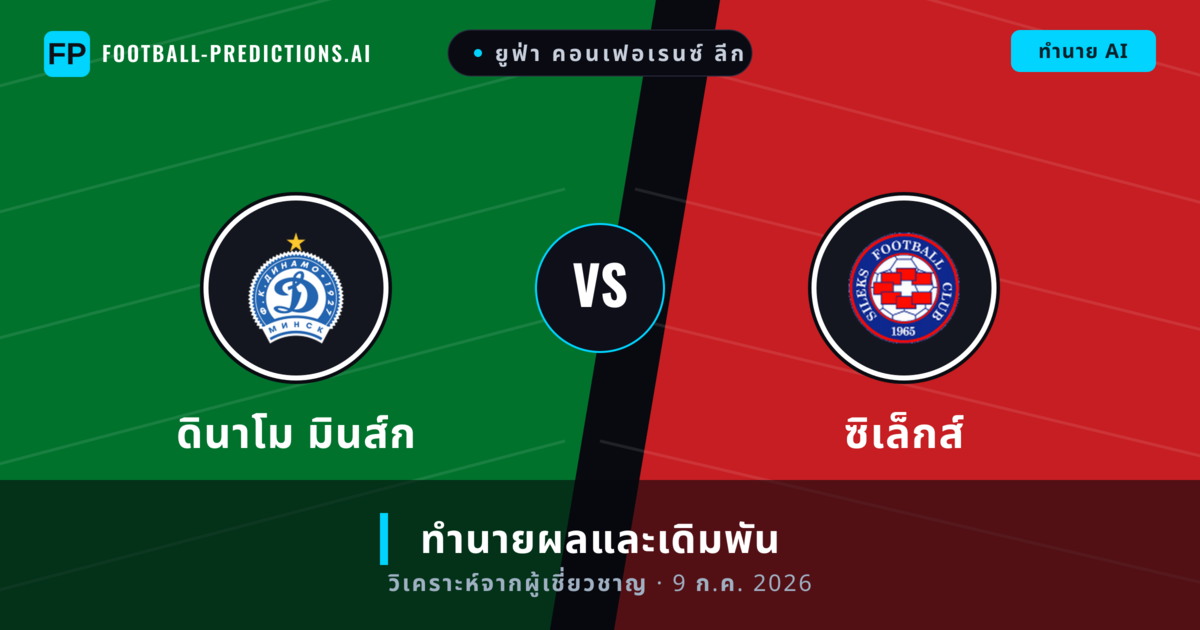 ดินาโม มินส์ก พบ ซิเล็กส์ — ทำนายผลและพรีวิวการแข่งขัน