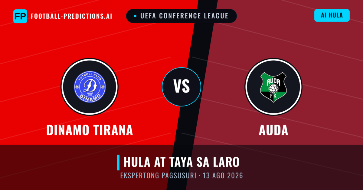 Dinamo Tirana vs Auda — hula at preview ng laban