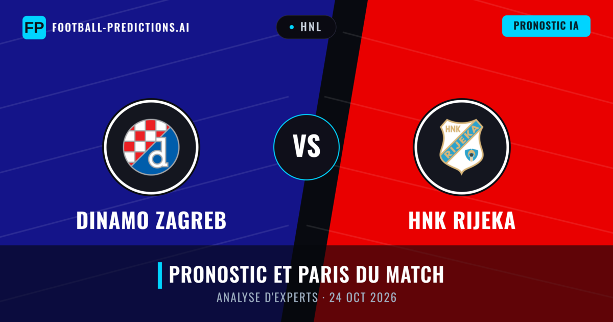 Dinamo Zagreb vs HNK Rijeka — pronostic et avant-match
