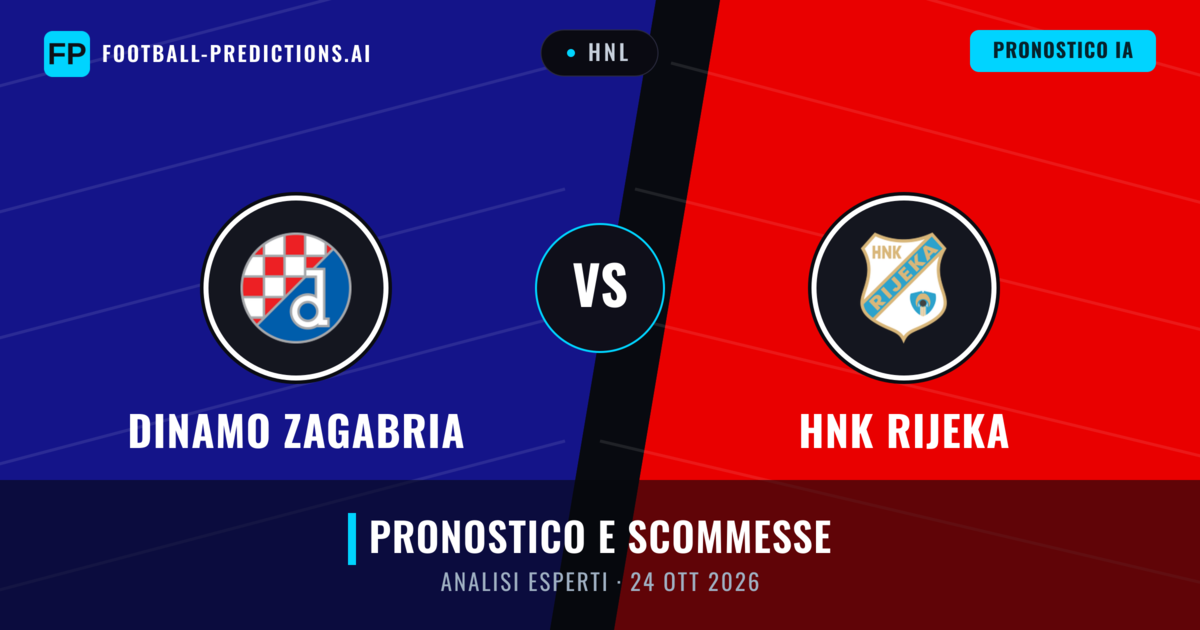 Dinamo Zagabria vs HNK Rijeka — pronostico e anteprima del match