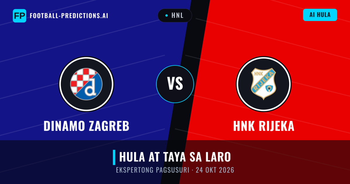 Dinamo Zagreb vs HNK Rijeka — hula at preview ng laban