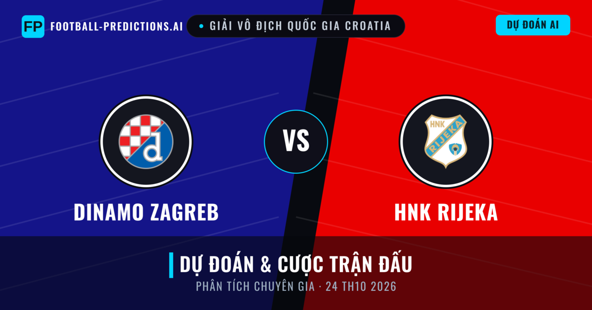 Dinamo Zagreb vs HNK Rijeka — dự đoán và xem trước trận đấu