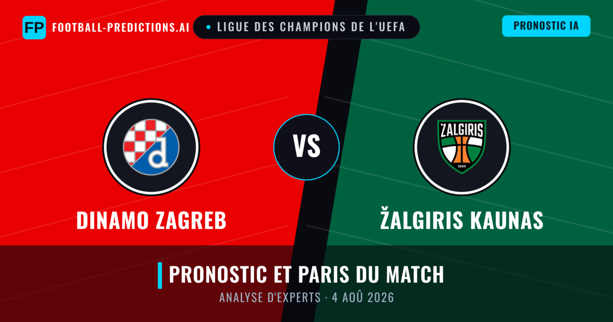 Dinamo Zagreb vs Žalgiris Kaunas — pronostic et avant-match